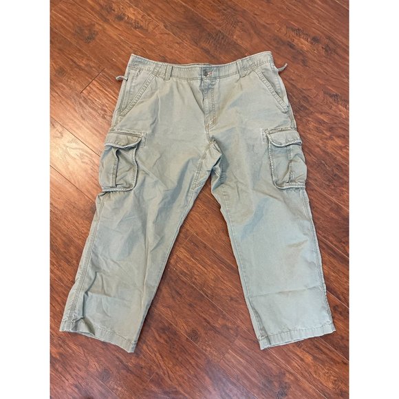 L.L. BEAN Men’s Natural Fit Cargo Pants Allagash Hiking 42 X 29 Light Grey - Picture 1 of 5